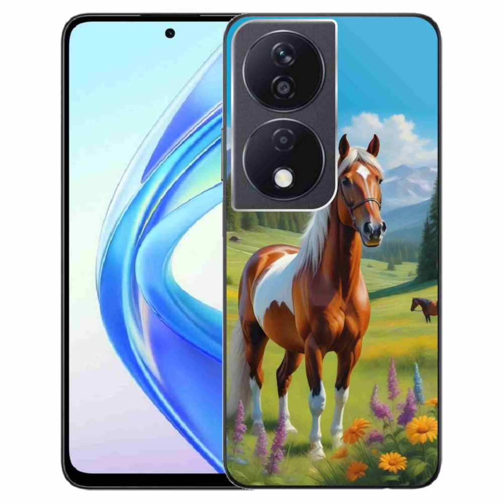 Gélový kryt mmCase na Honor X7b - kôň na lúke