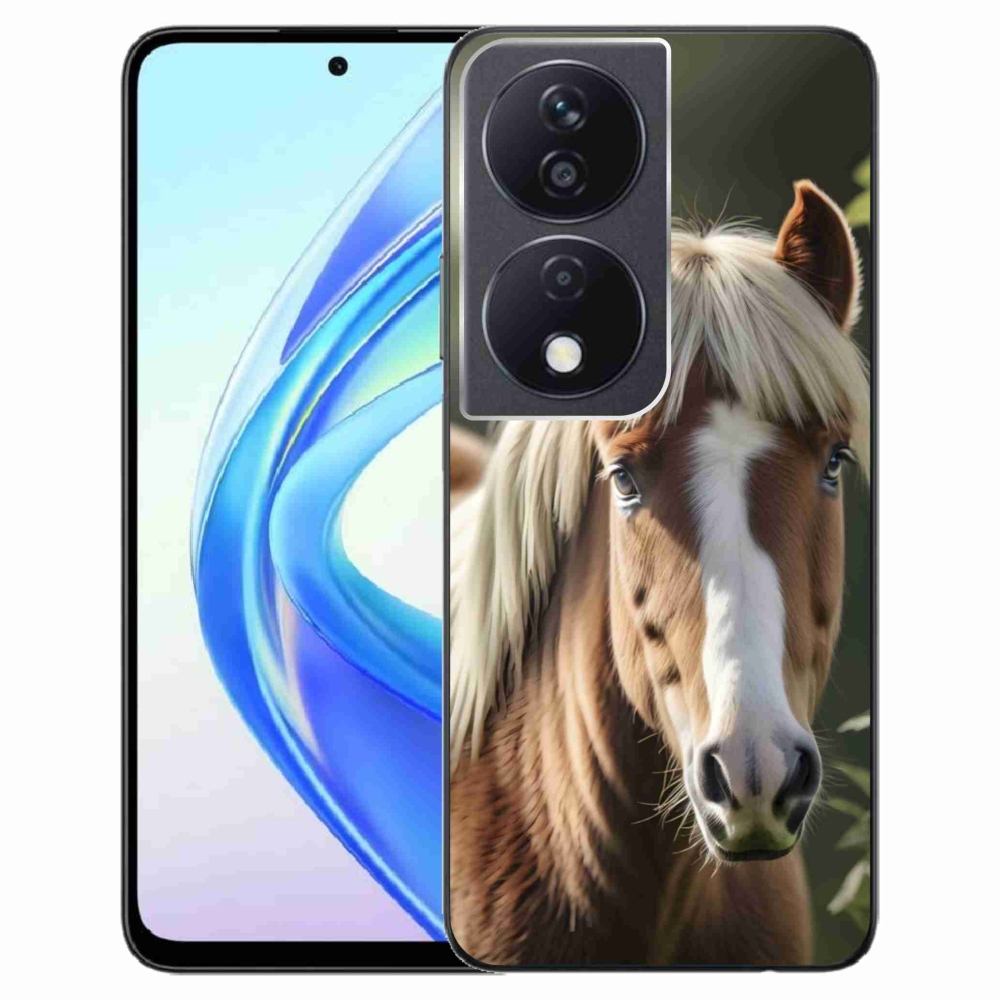 Gélový kryt mmCase na Honor X7b - kôň so svetlou hrivou