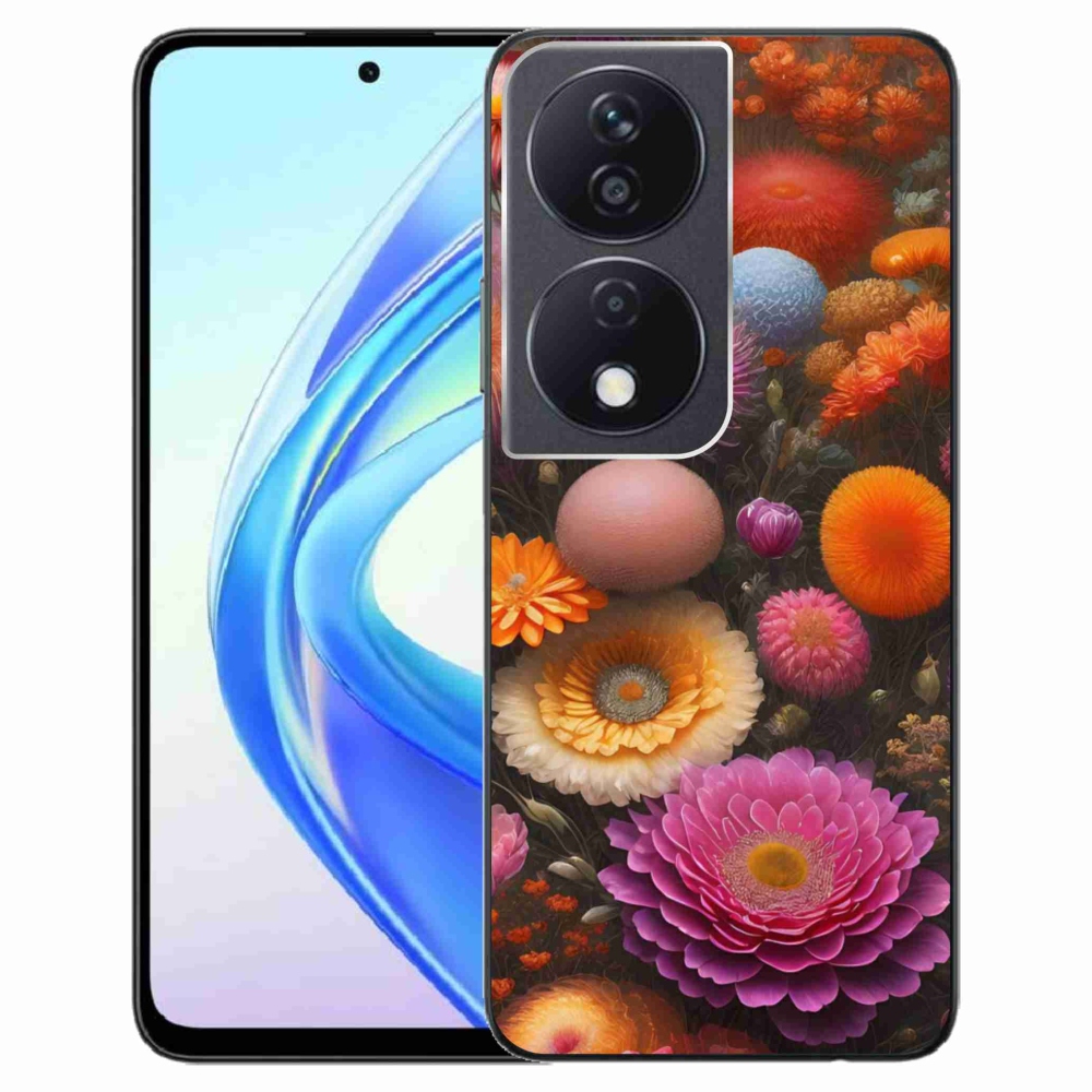 Gélový kryt mmCase na Honor X7b - kvetinová kompozícia