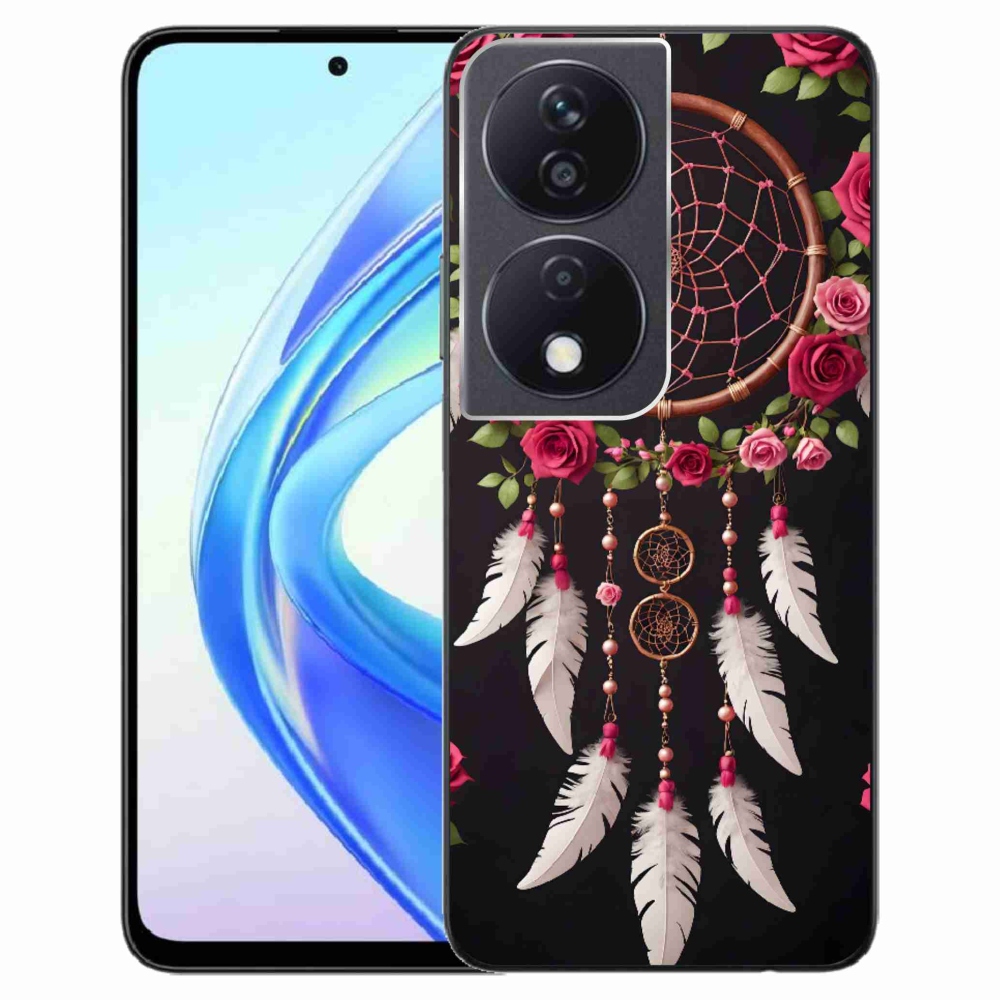 Gélový kryt mmCase na Honor X7b - lapač snov s ružami