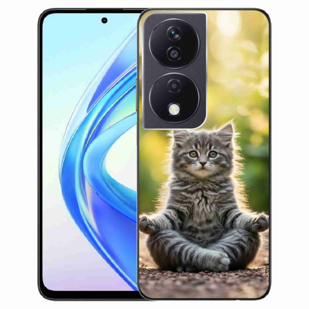 Gélový kryt mmCase na Honor X7b - meditujúce mačiatko