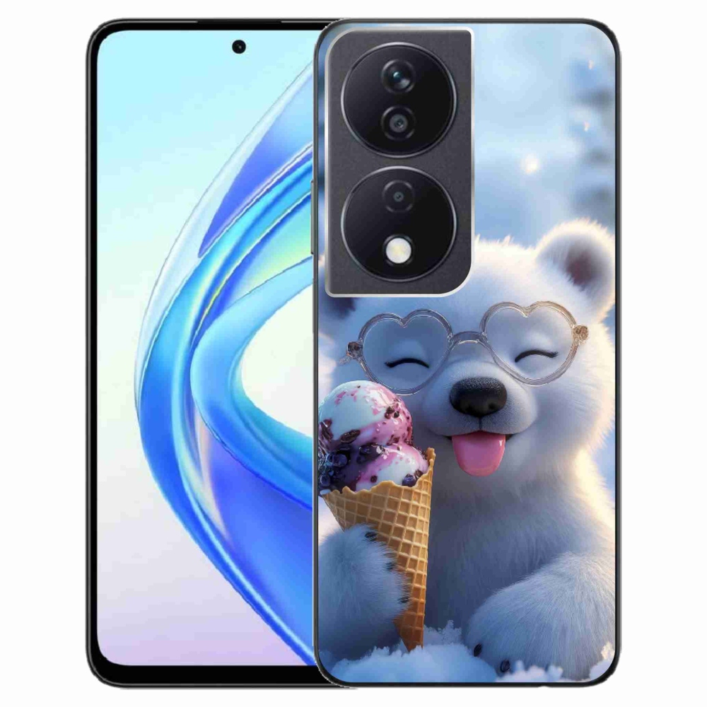Gélový kryt mmCase na Honor X7b - medvedík so zmrzlinou