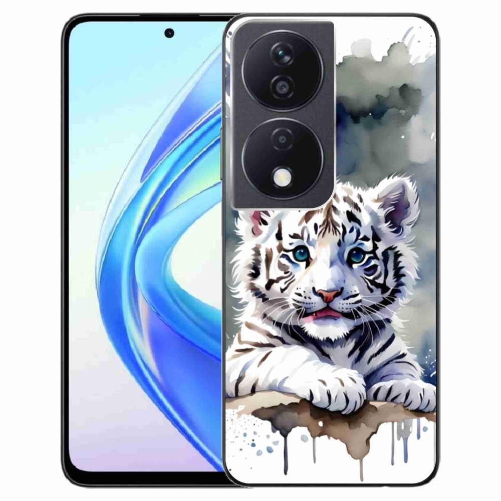 Gélový kryt mmCase na Honor X7b - mláďa bieleho tigra