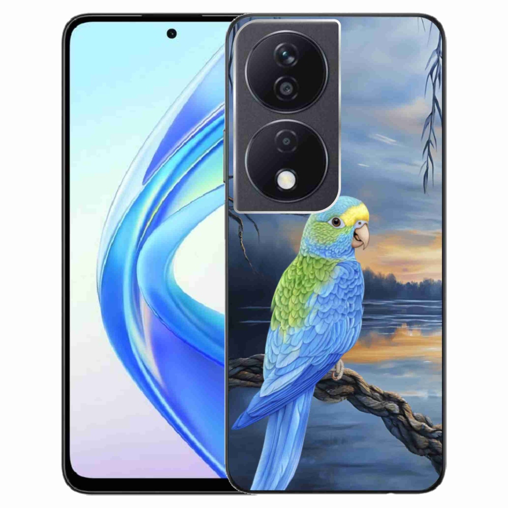 Gélový kryt mmCase na Honor X7b - modrý papagáj