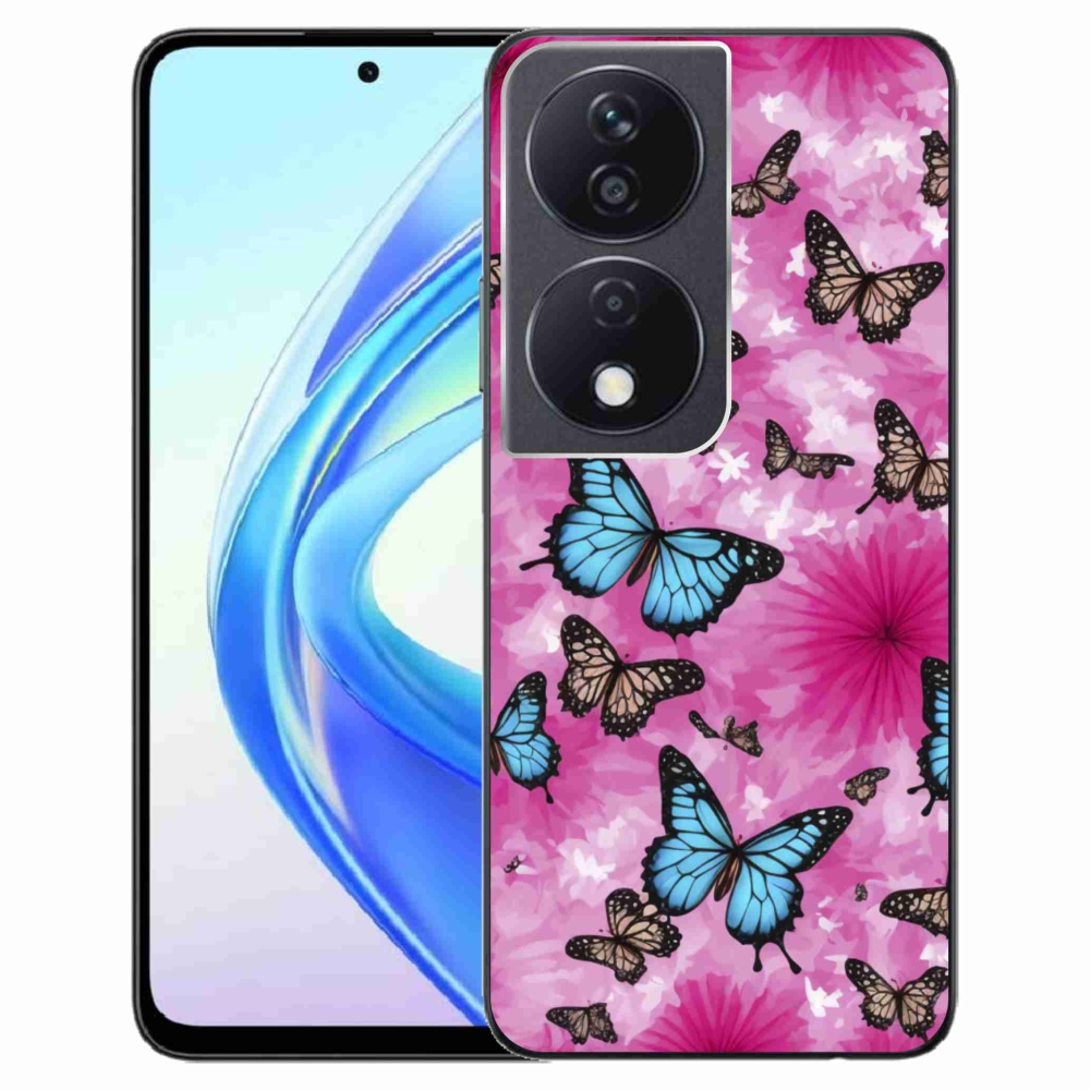 Gélový kryt mmCase na Honor X7b - motýlia záhrada