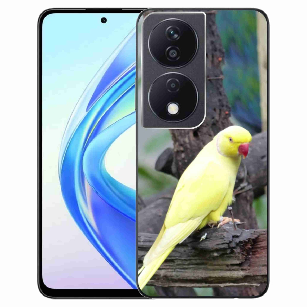 Gélový kryt mmCase na Honor X7b - papagáj alexander žltý