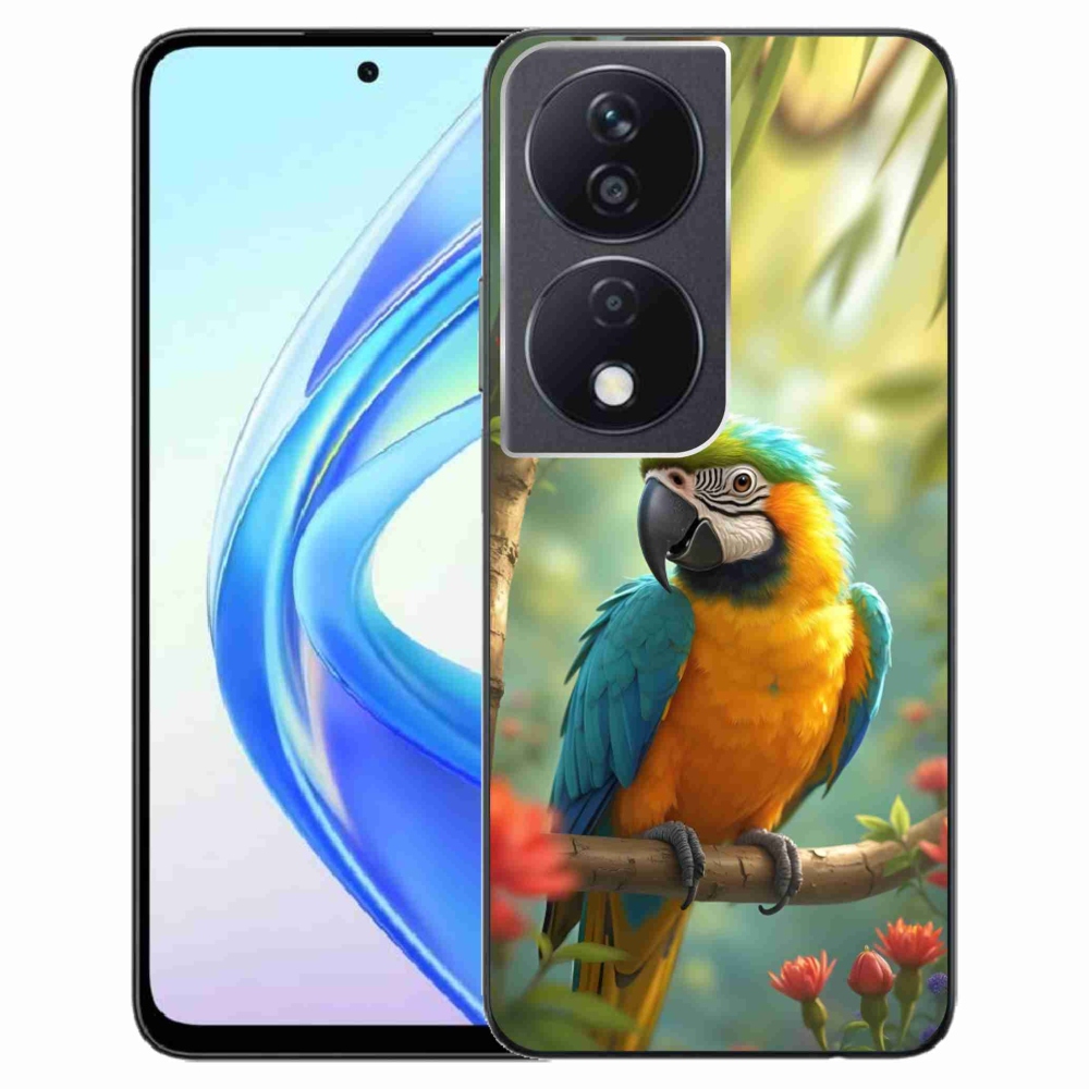 Gélový kryt mmCase na Honor X7b - papagáj ara modrožltá
