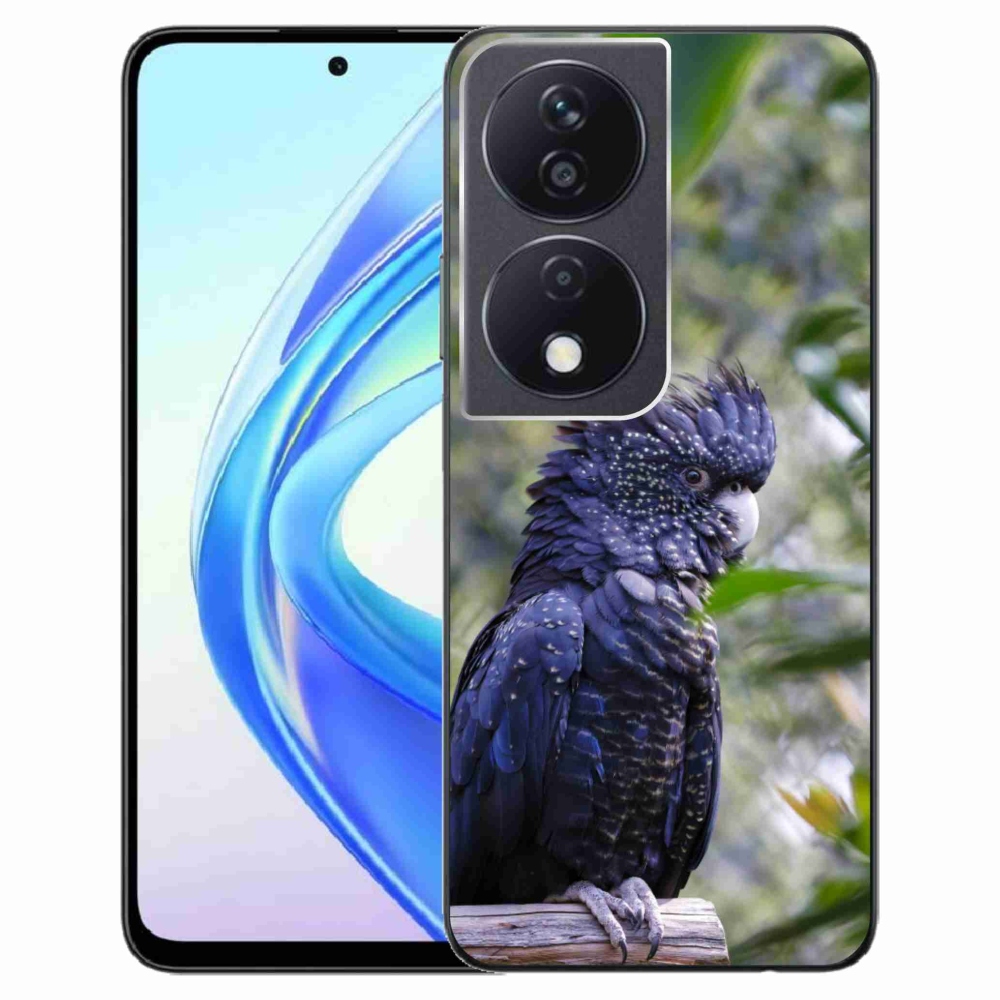 Gélový kryt mmCase na Honor X7b - papagáj kakadu čierny