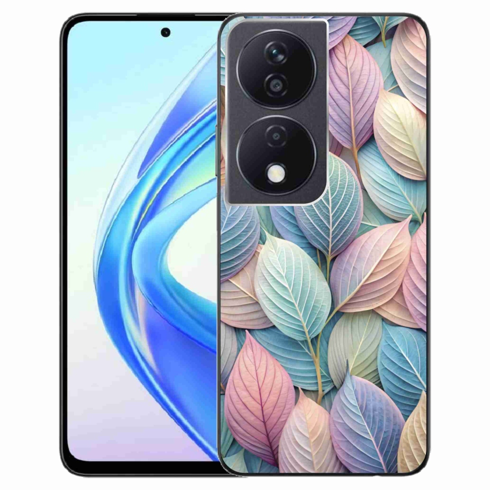 Gélový kryt mmCase na Honor X7b - pastelové listy