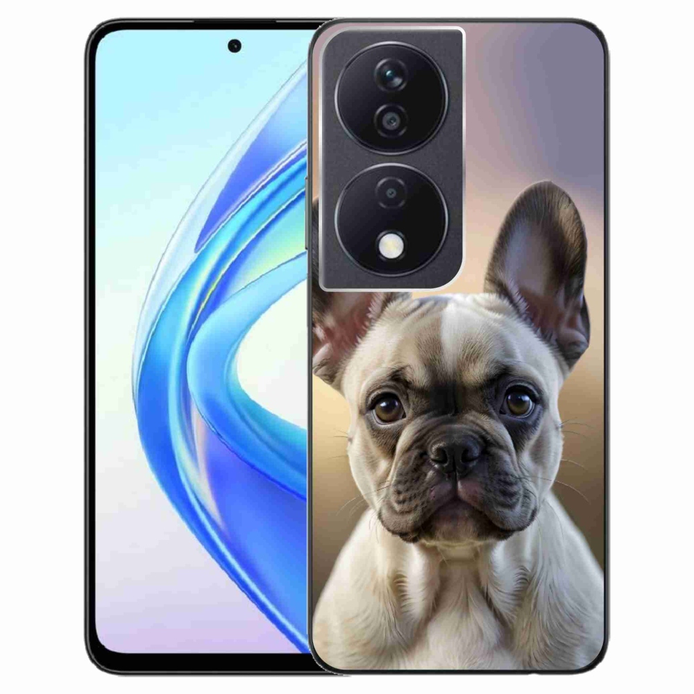 Gélový kryt mmCase na Honor X7b - roztomilý francúzsky buldoček