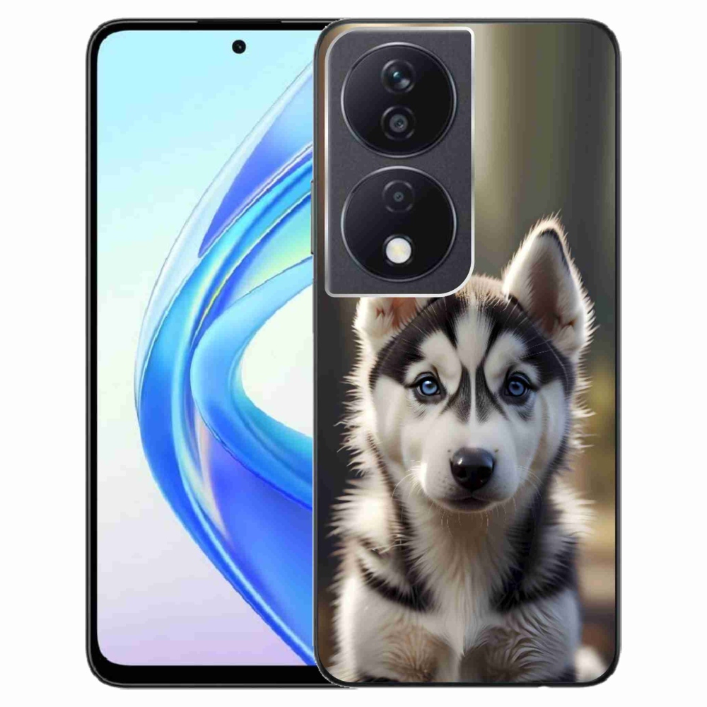 Gélový kryt mmCase na Honor X7b - roztomilý sibírsky husky