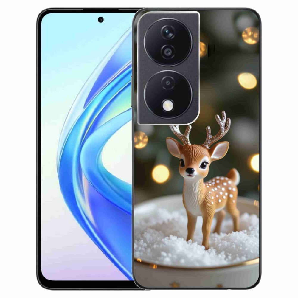 Gélový kryt mmCase na Honor X7b - roztomilý vianočný jeleň