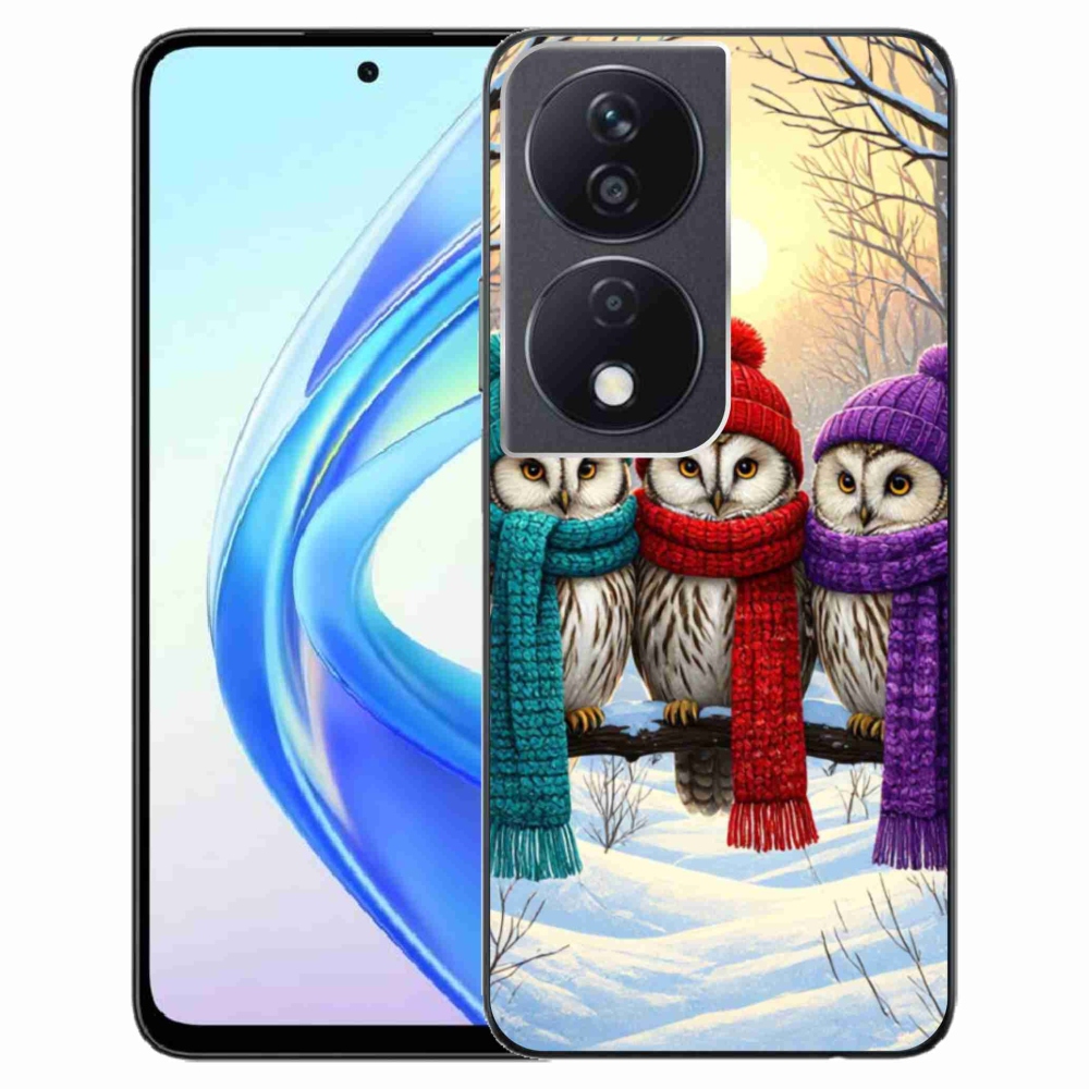 Gélový kryt mmCase na Honor X7b - soví priatelia