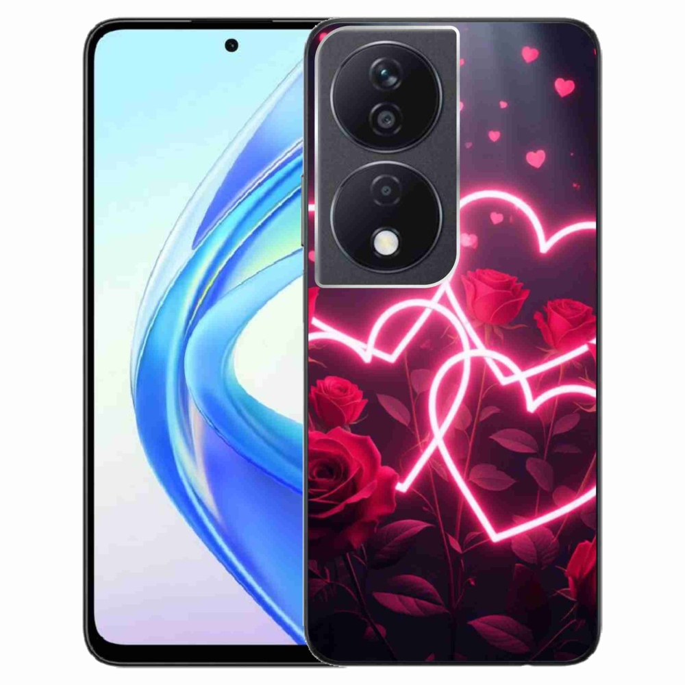 Gélový kryt mmCase na Honor X7b - srdce lásky