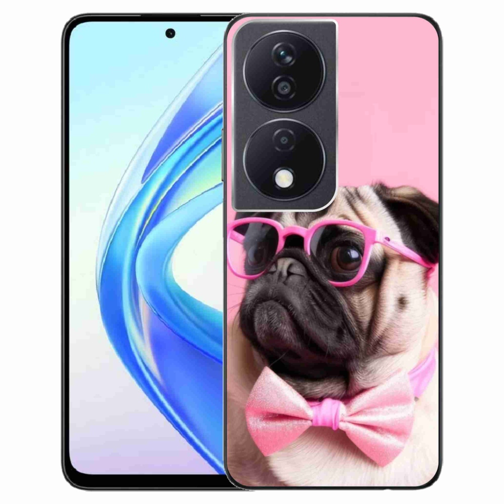 Gélový kryt mmCase na Honor X7b - štýlový mops