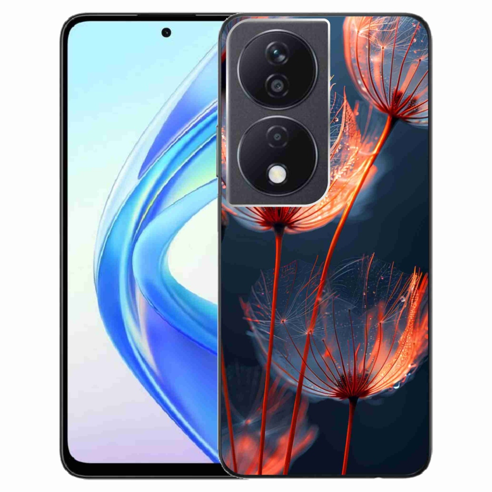 Gélový kryt mmCase na Honor X7b - svetielkujúce páperie