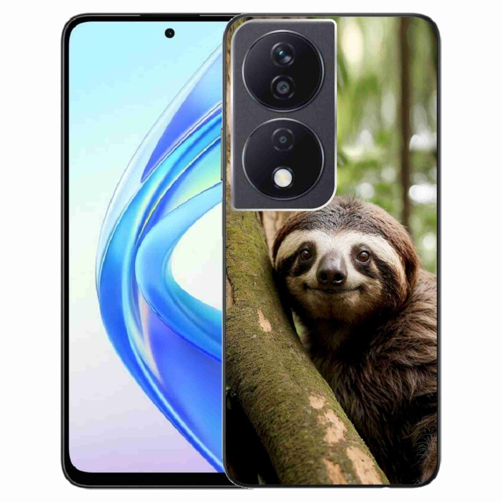 Gélový kryt mmCase na Honor X7b - usmievavý leňochod