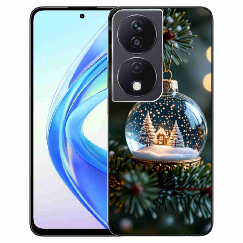 Gélový kryt mmCase na Honor X7b - vianočné gule 2