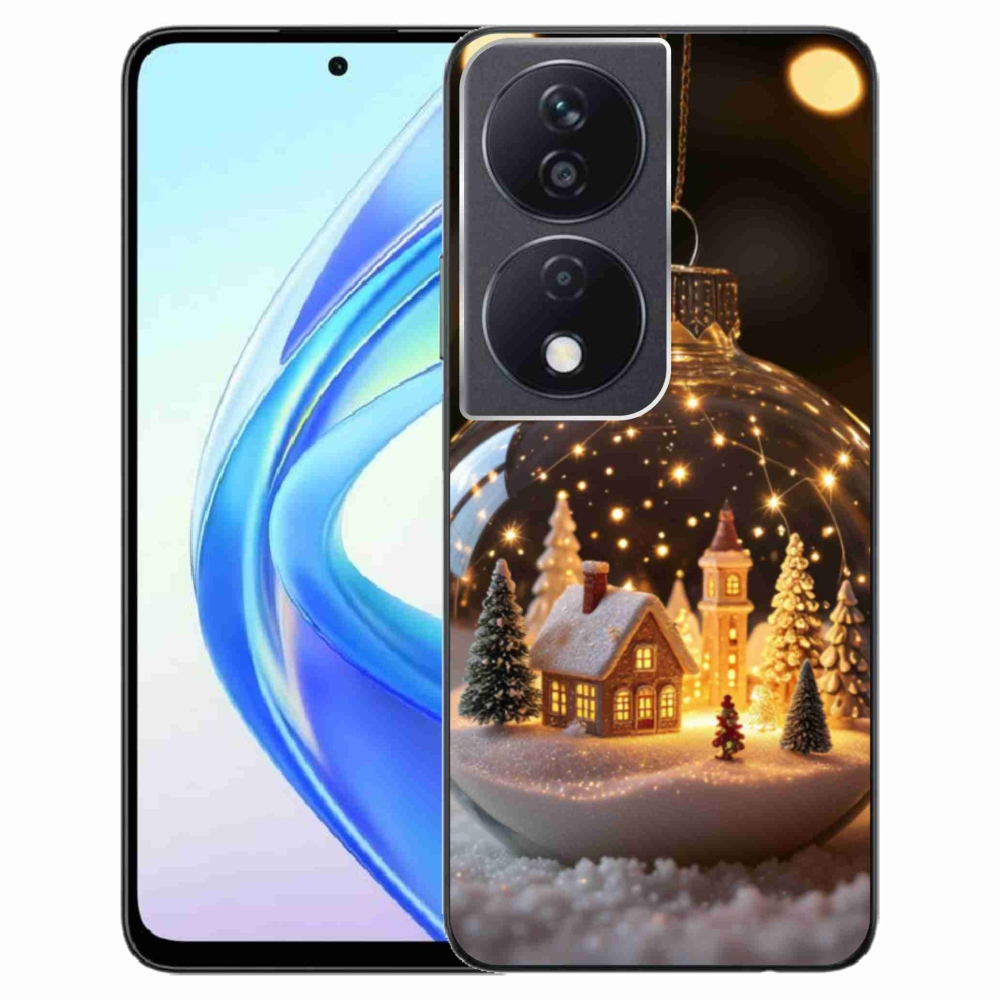 Gélový kryt mmCase na Honor X7b - vianočné gule 3