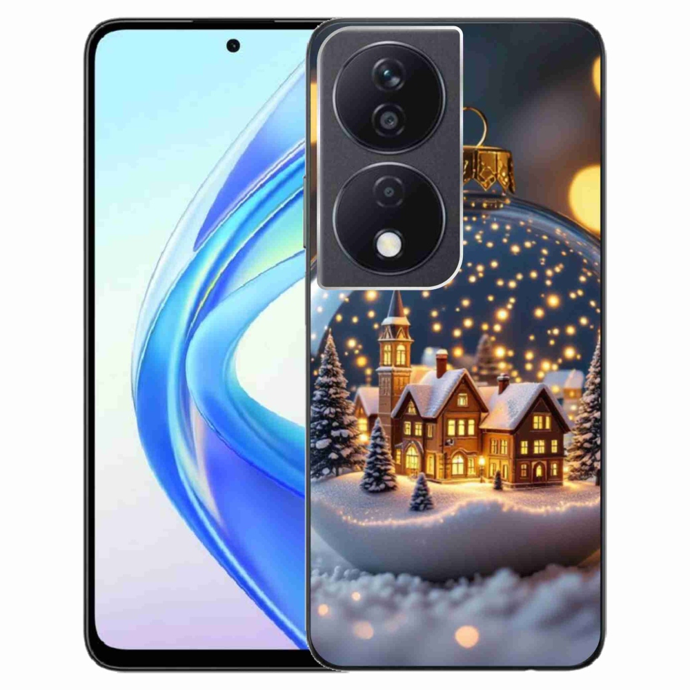 Gélový kryt mmCase na Honor X7b - vianočné gule 4