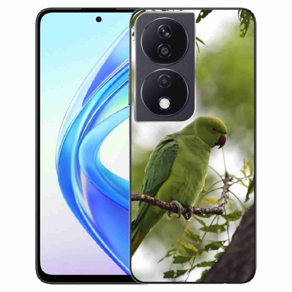 Gélový kryt mmCase na Honor X7b - zelený papagáj