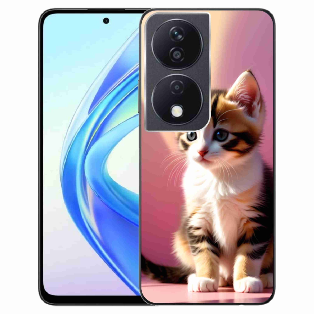 Gélový kryt mmCase na Honor X7b - zvedavé mačiatko 2