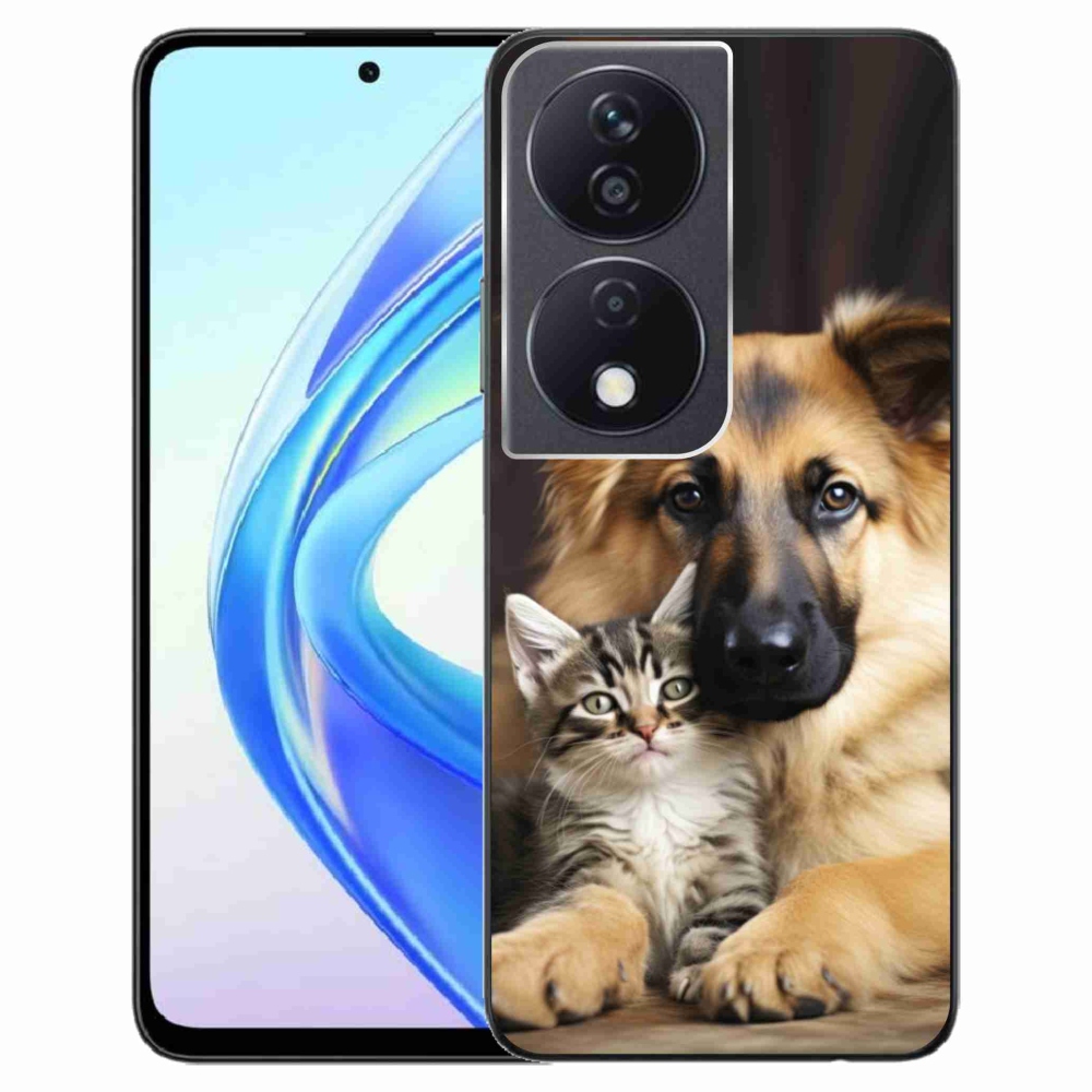 Gélový kryt mmCase na Honor X7b - zvieracie priateľstvo