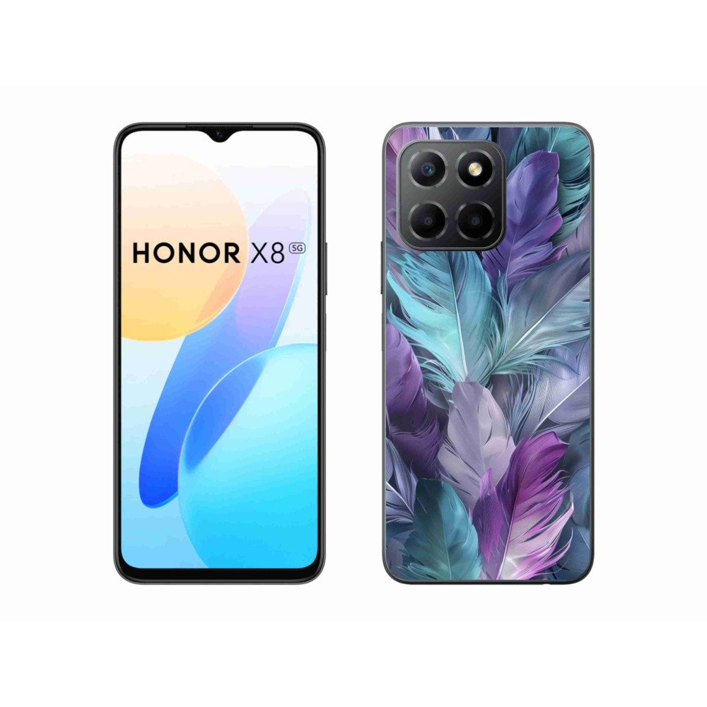 Gélový kryt mmCase na Honor X8 5G/Honor 70 Lite 5G - farebné perie 2