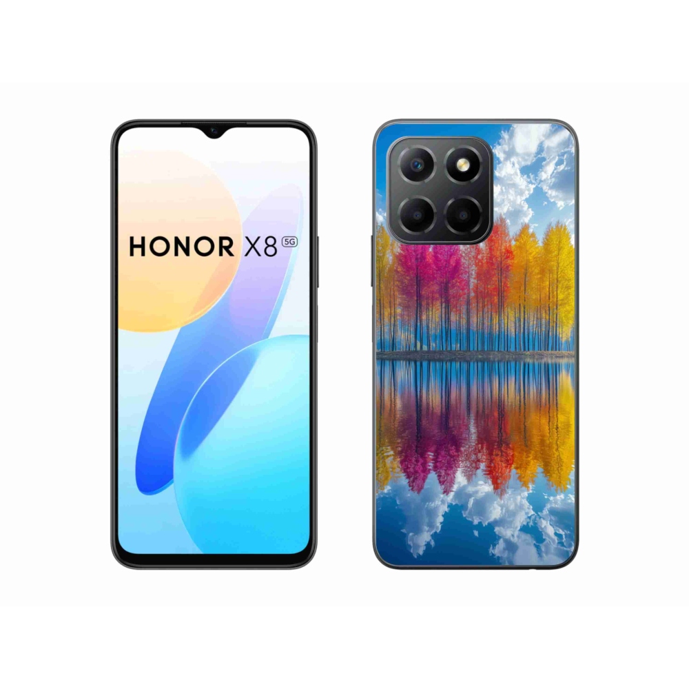 Gélový kryt mmCase na Honor X8 5G/Honor 70 Lite 5G - farebné stromy