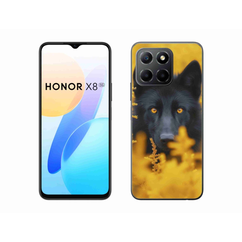 Gélový kryt mmCase na Honor X8 5G/Honor 70 Lite 5G - čierny vlk 2