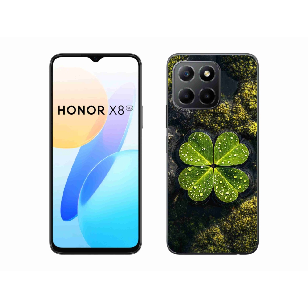 Gélový kryt mmCase na Honor X8 5G/Honor 70 Lite 5G - štvorlístok