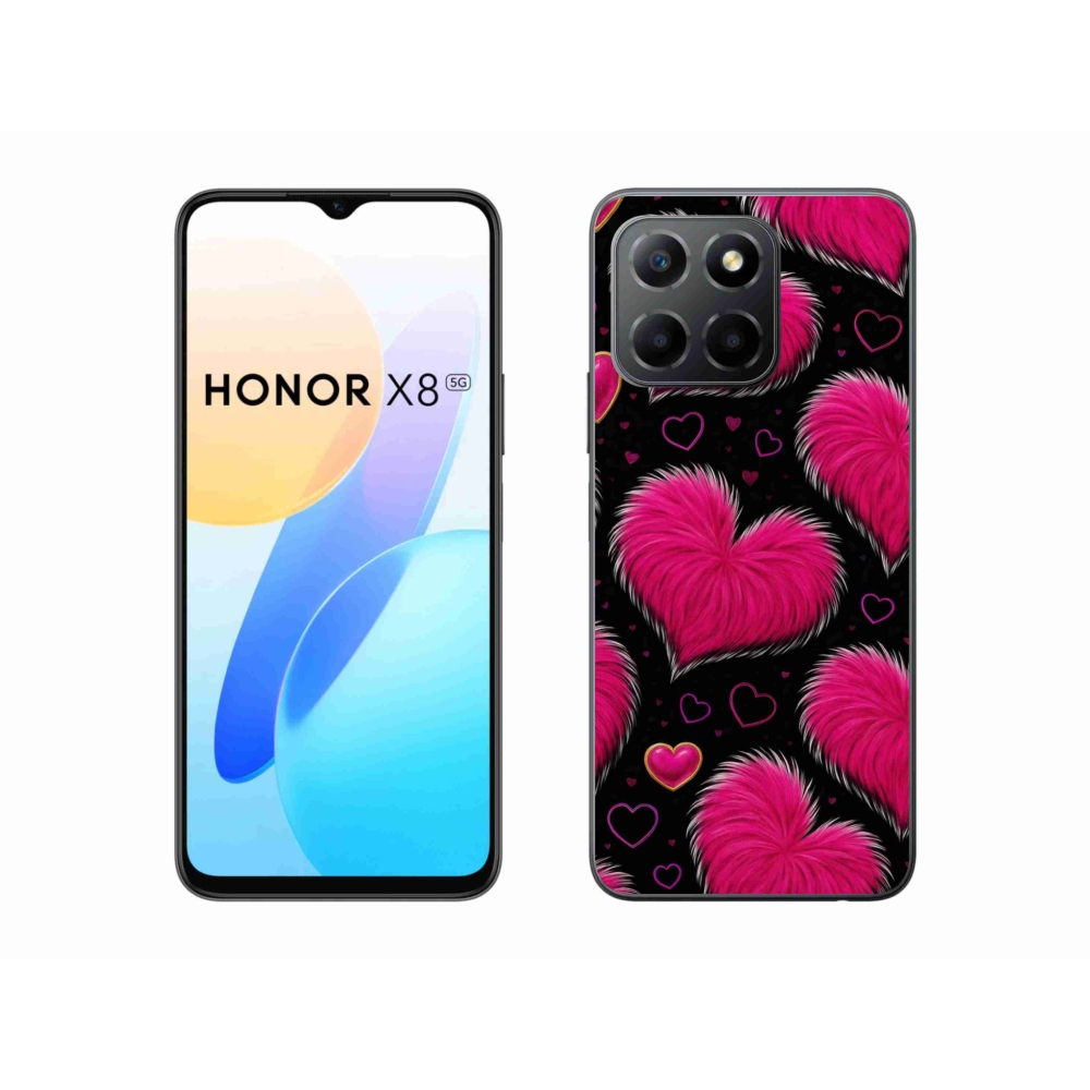 Gélový kryt mmCase na Honor X8 5G/Honor 70 Lite 5G - hebké srdce