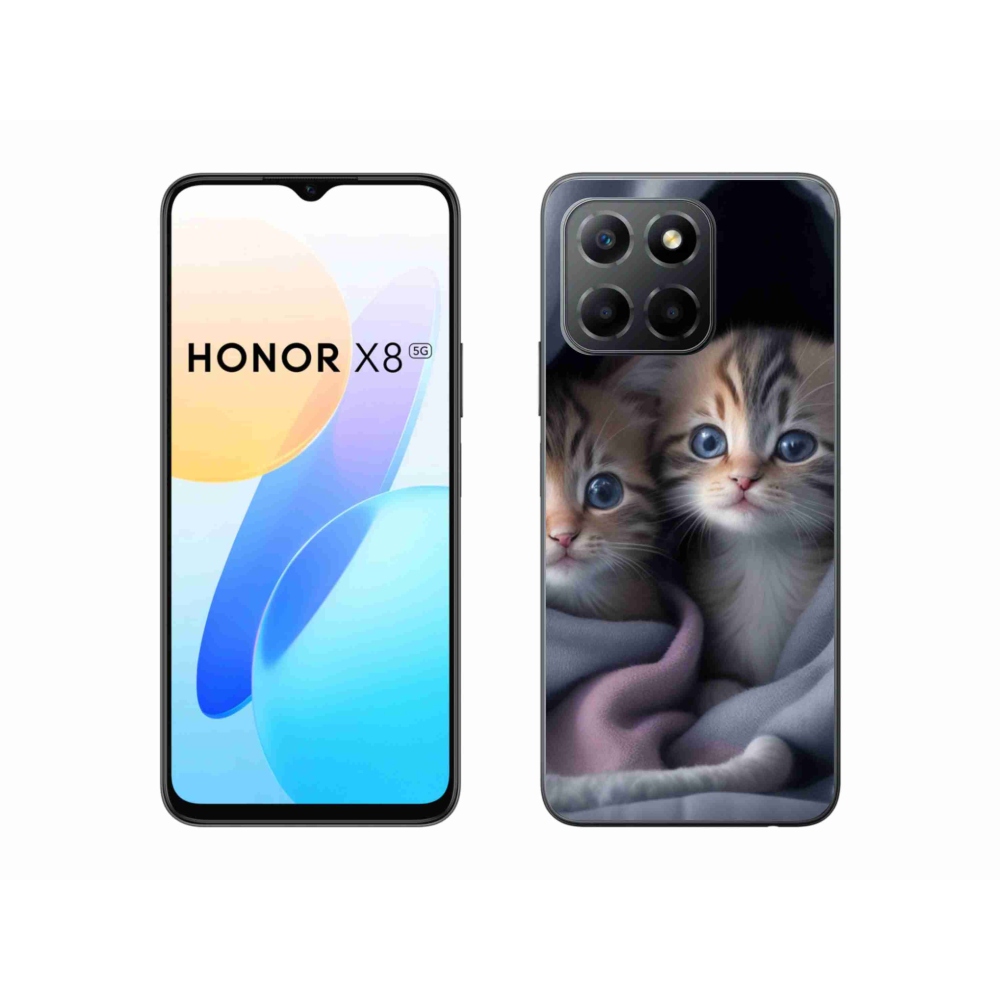 Gélový kryt mmCase na Honor X8 5G/Honor 70 Lite 5G - mačacie duo 2