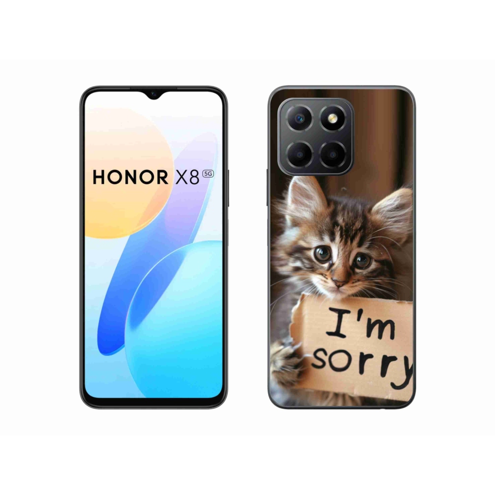 Gélový kryt mmCase na Honor X8 5G/Honor 70 Lite 5G - mačacie ospravedlnenie
