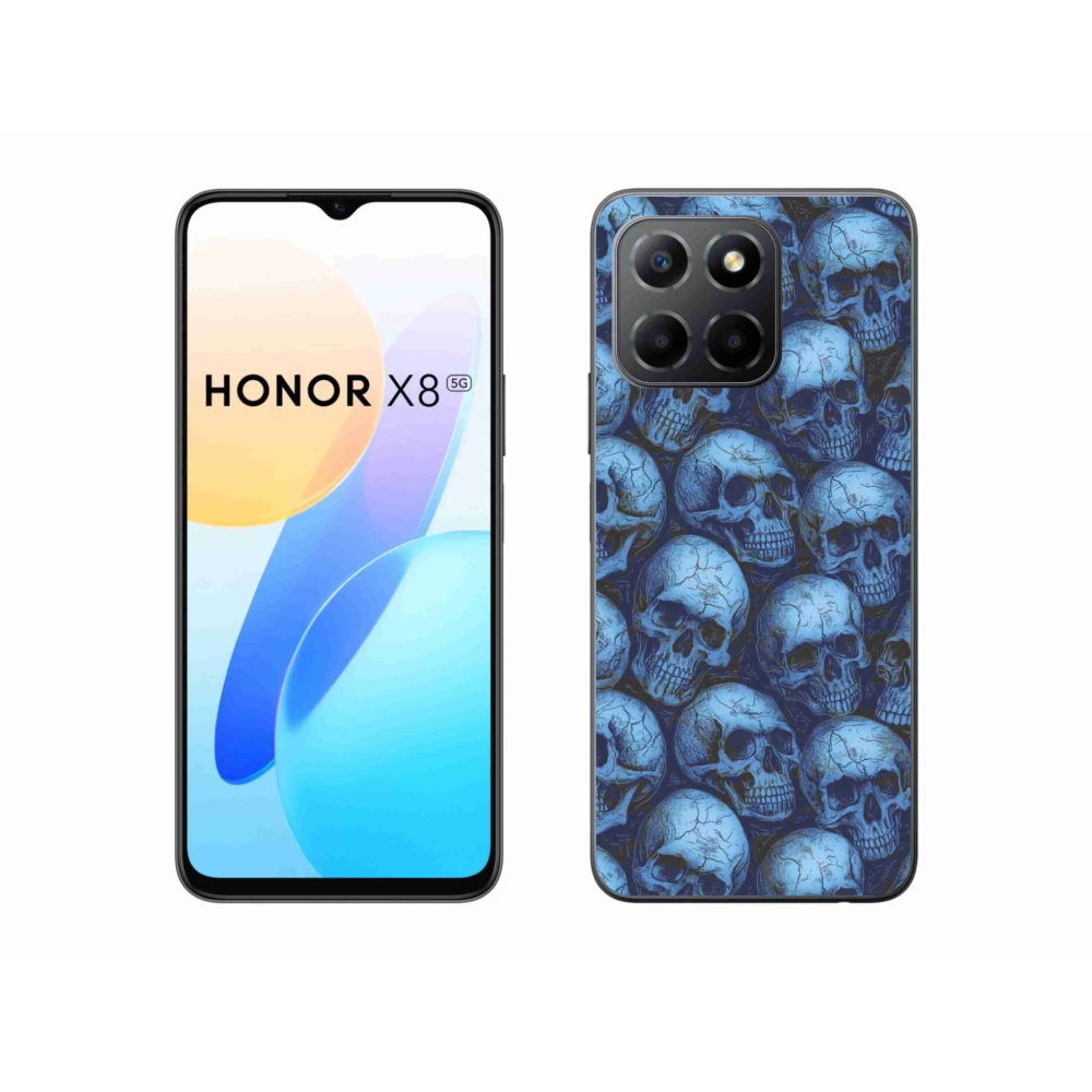 Gélový kryt mmCase na Honor X8 5G/Honor 70 Lite 5G - lebky