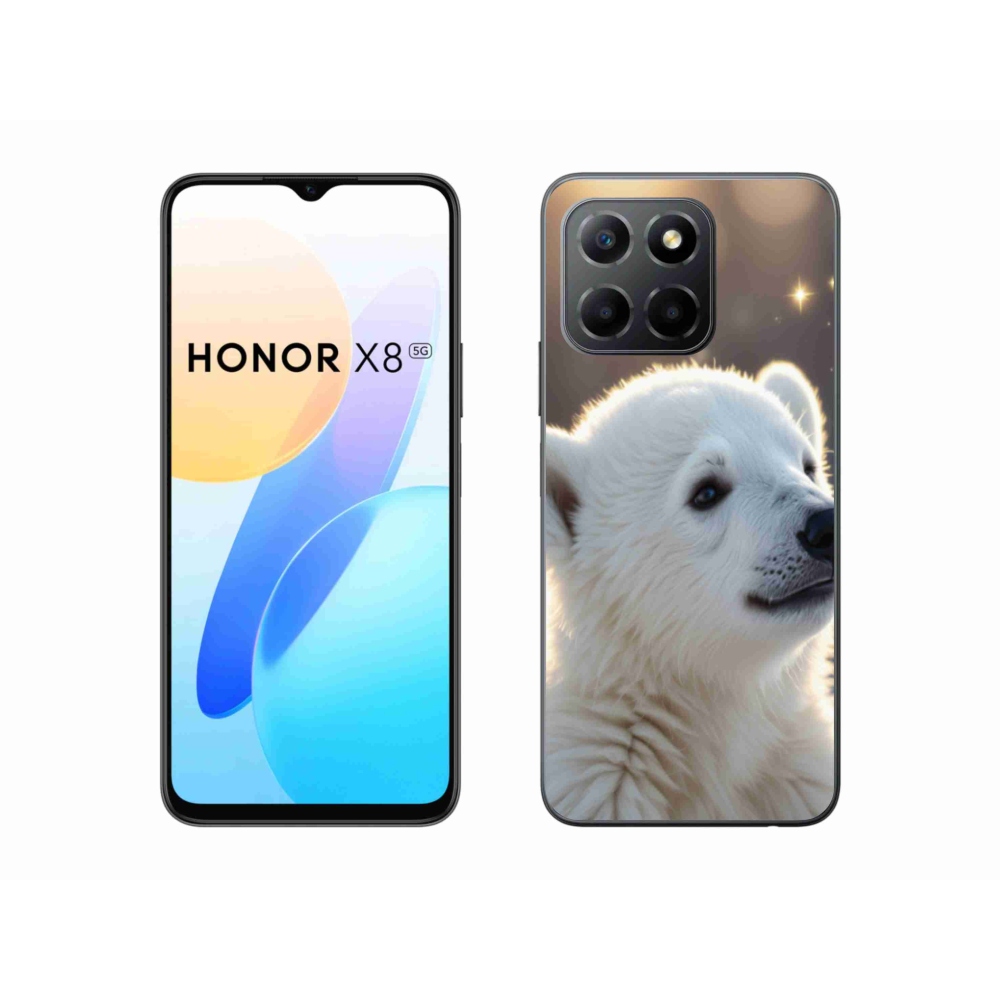 Gélový kryt mmCase na Honor X8 5G/Honor 70 Lite 5G - ľadový medveď