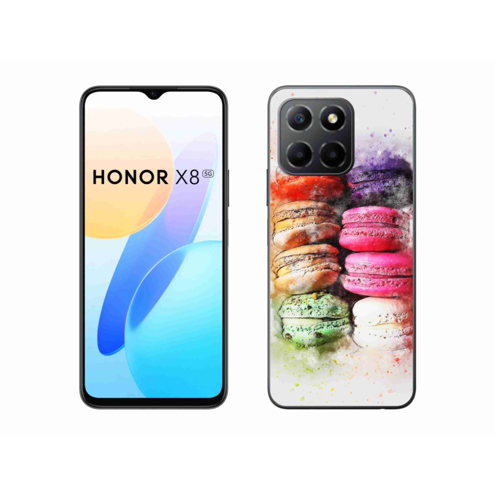 Gélový kryt mmCase na Honor X8 5G/Honor 70 Lite 5G - makrónky