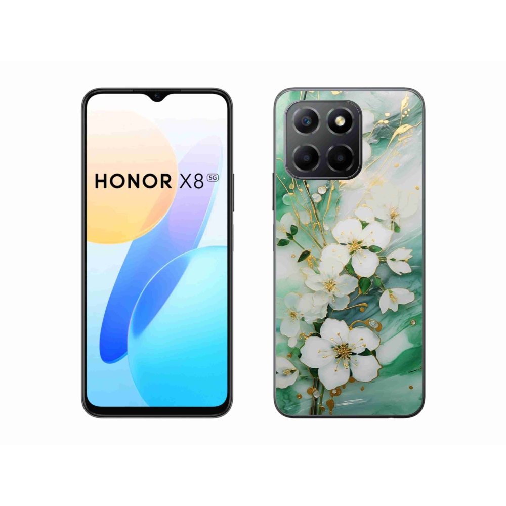 Gélový kryt mmCase na Honor X8 5G/Honor 70 Lite 5G - nežné kvety