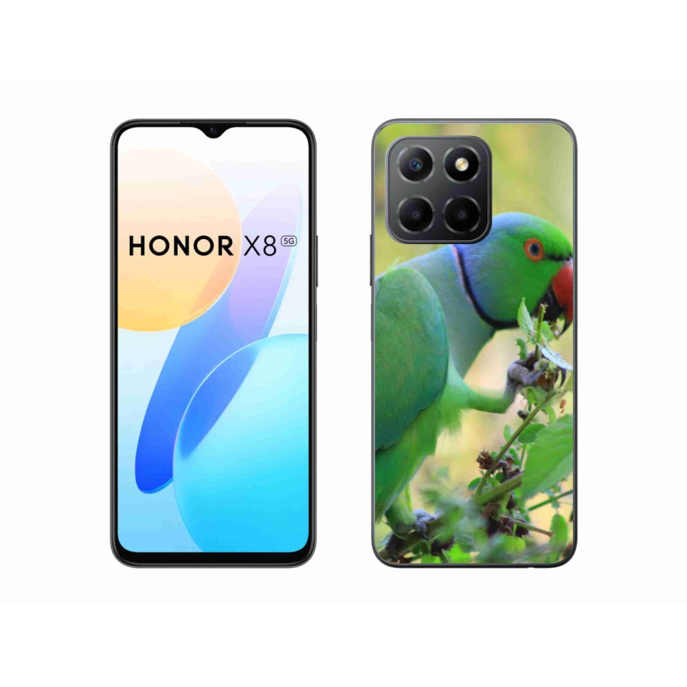 Gélový kryt mmCase na Honor X8 5G/Honor 70 Lite 5G - papagáj Alexandr