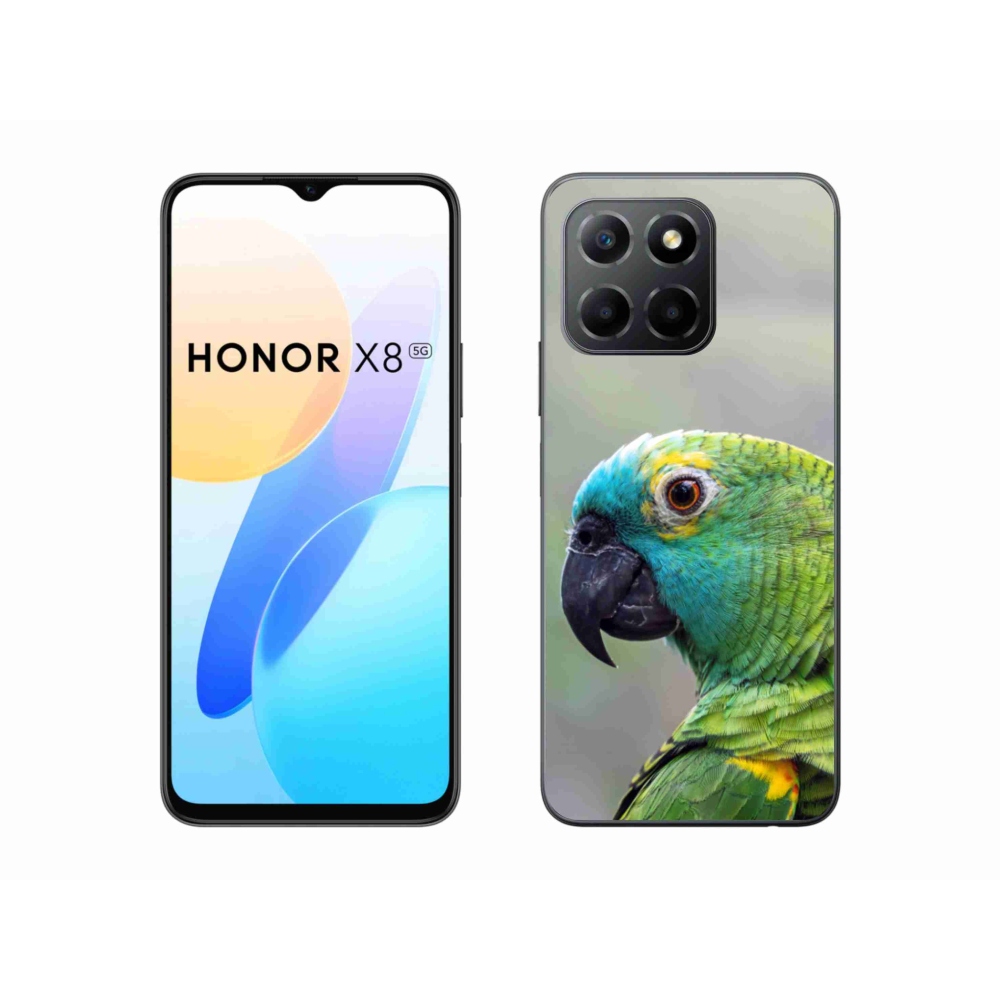 Gélový kryt mmCase na Honor X8 5G/Honor 70 Lite 5G - papagáj amazoňan