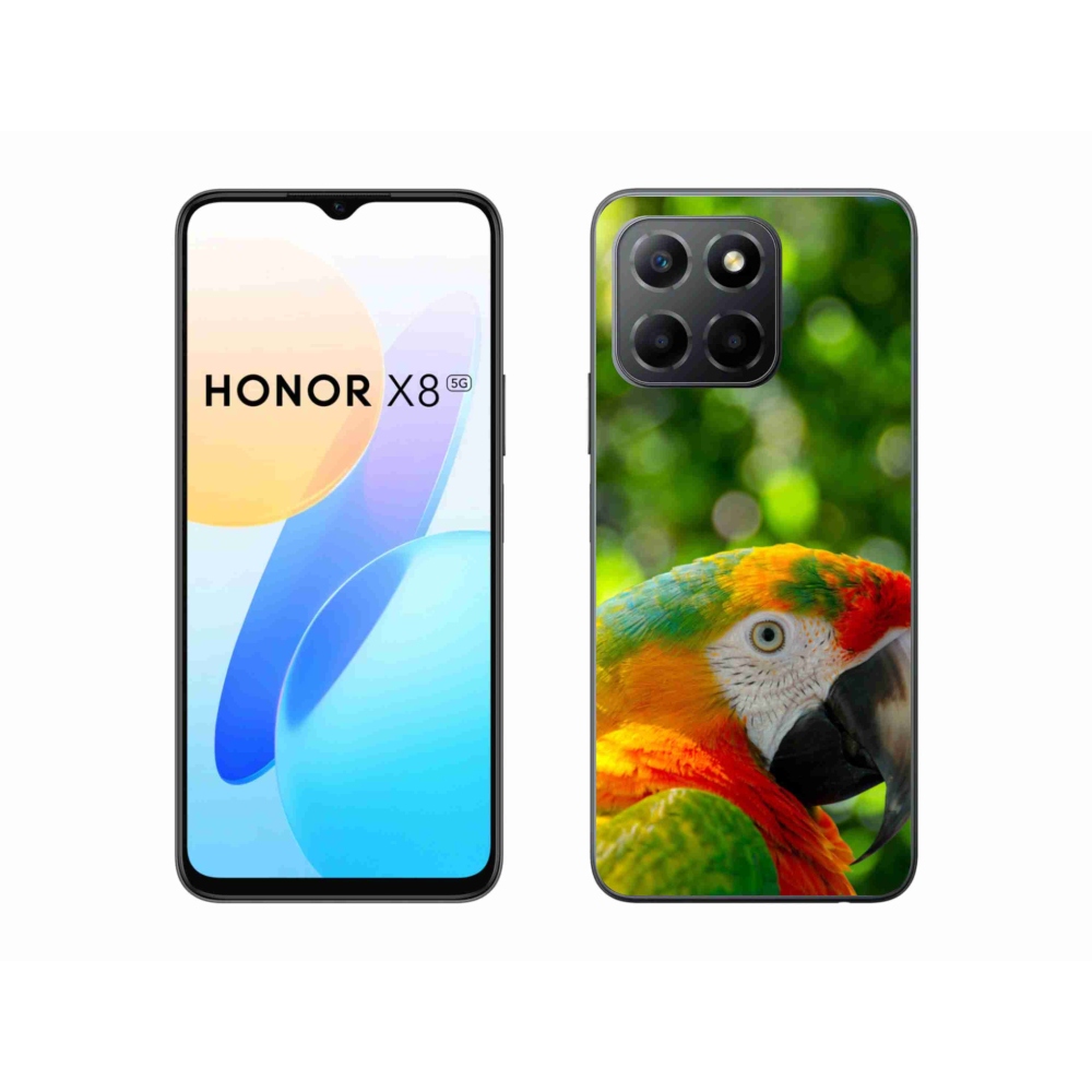Gélový kryt mmCase na Honor X8 5G/Honor 70 Lite 5G - papagáj ara 3