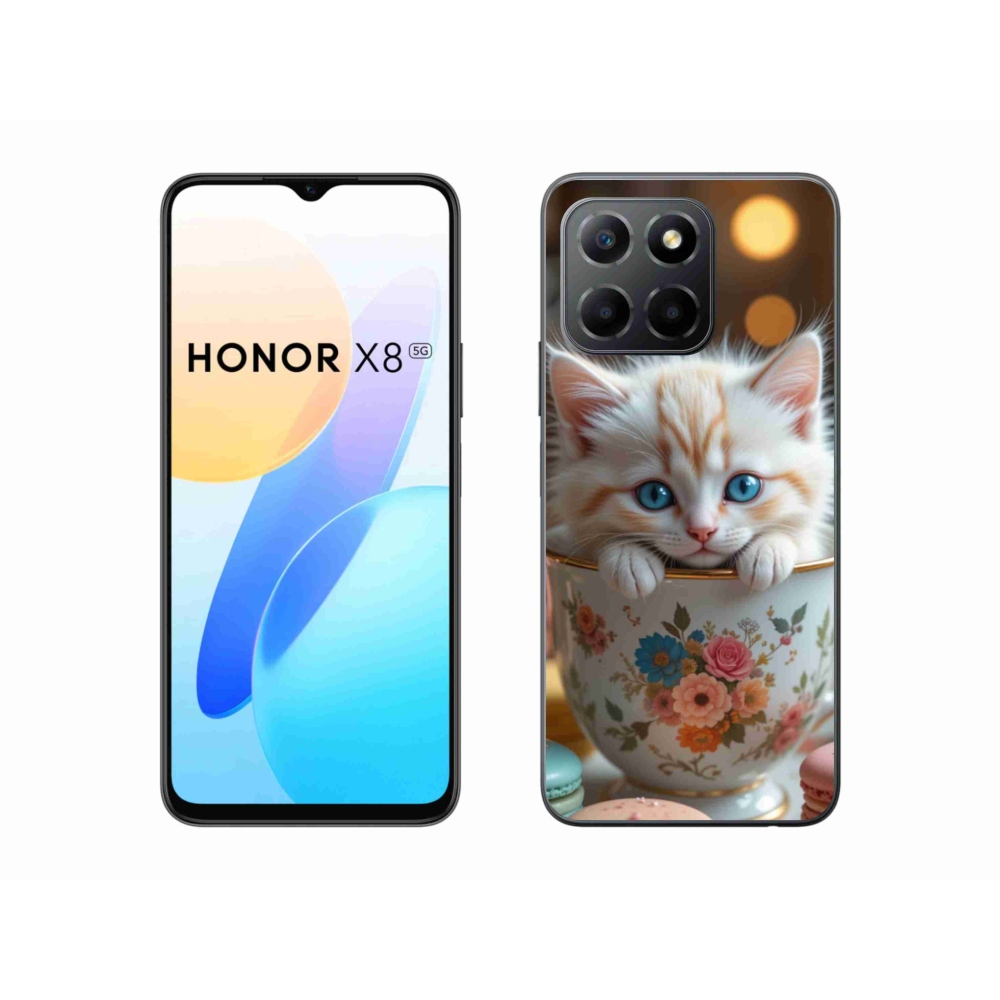 Gélový kryt mmCase na Honor X8 5G/Honor 70 Lite 5G - roztomilé mačiatko 6