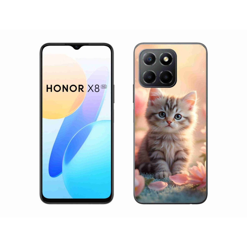Gélový kryt mmCase na Honor X8 5G/Honor 70 Lite 5G - roztomilé mačiatko 8
