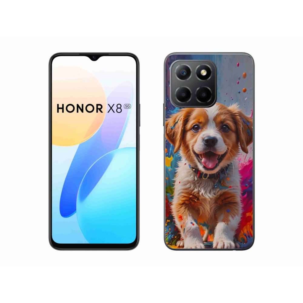 Gélový kryt mmCase na Honor X8 5G/Honor 70 Lite 5G - roztomilé šteňa 3