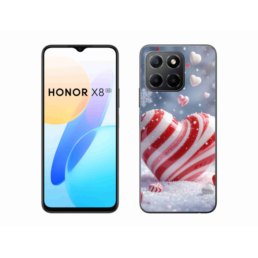 Gélový kryt mmCase na Honor X8 5G/Honor 70 Lite 5G - sladké srdce