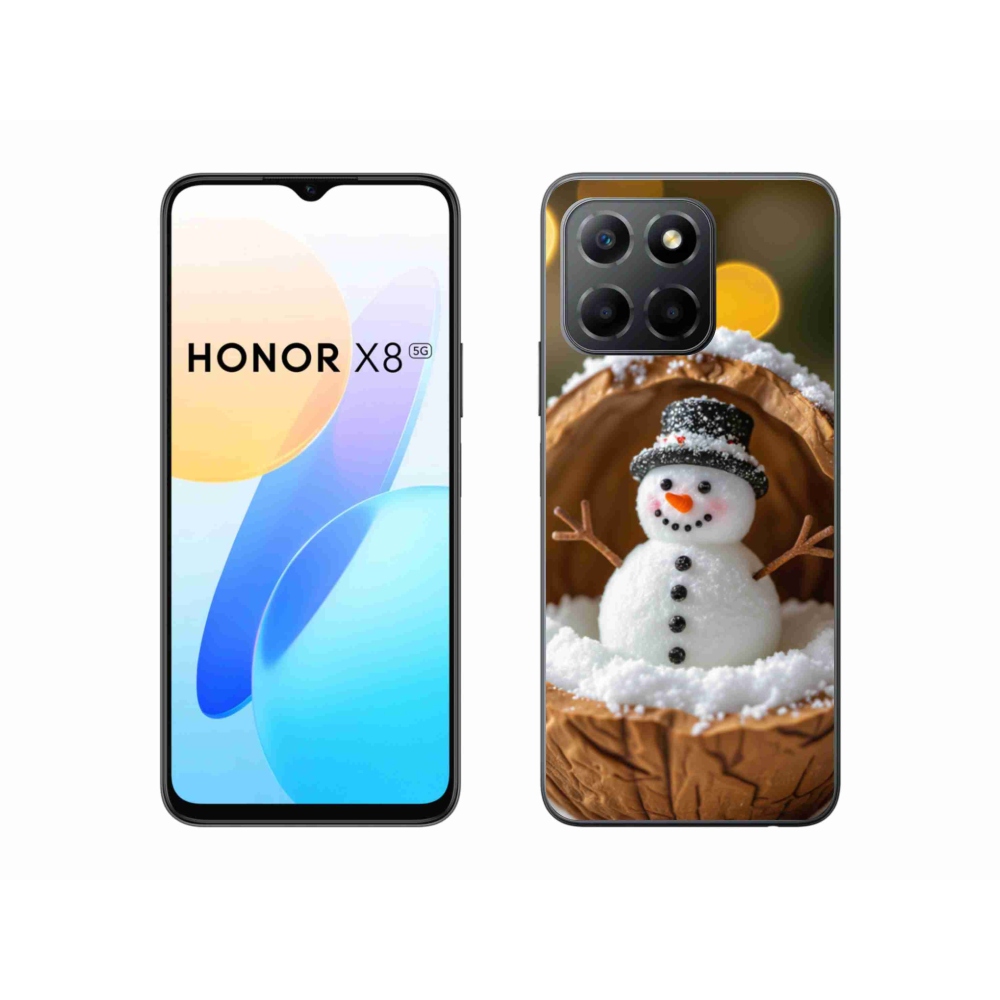 Gélový kryt mmCase na Honor X8 5G/Honor 70 Lite 5G - snehuliak 4
