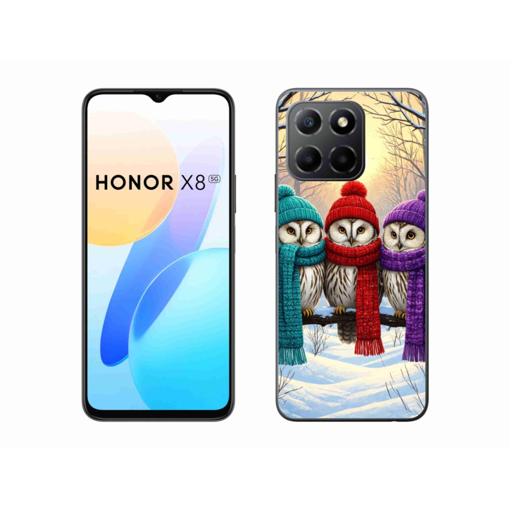 Gélový kryt mmCase na Honor X8 5G/Honor 70 Lite 5G - soví priatelia