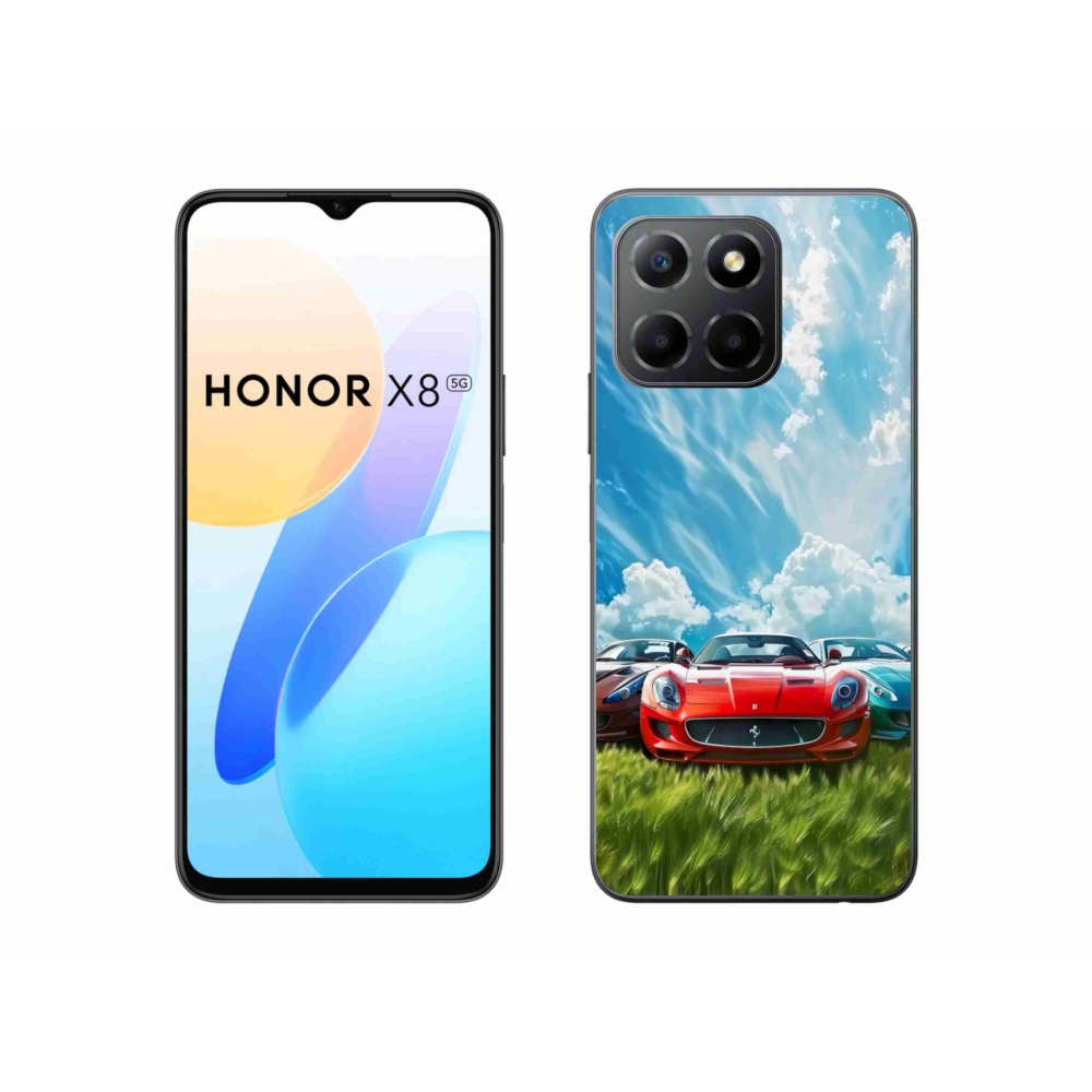 Gélový kryt mmCase na Honor X8 5G/Honor 70 Lite 5G - športové vozidlá