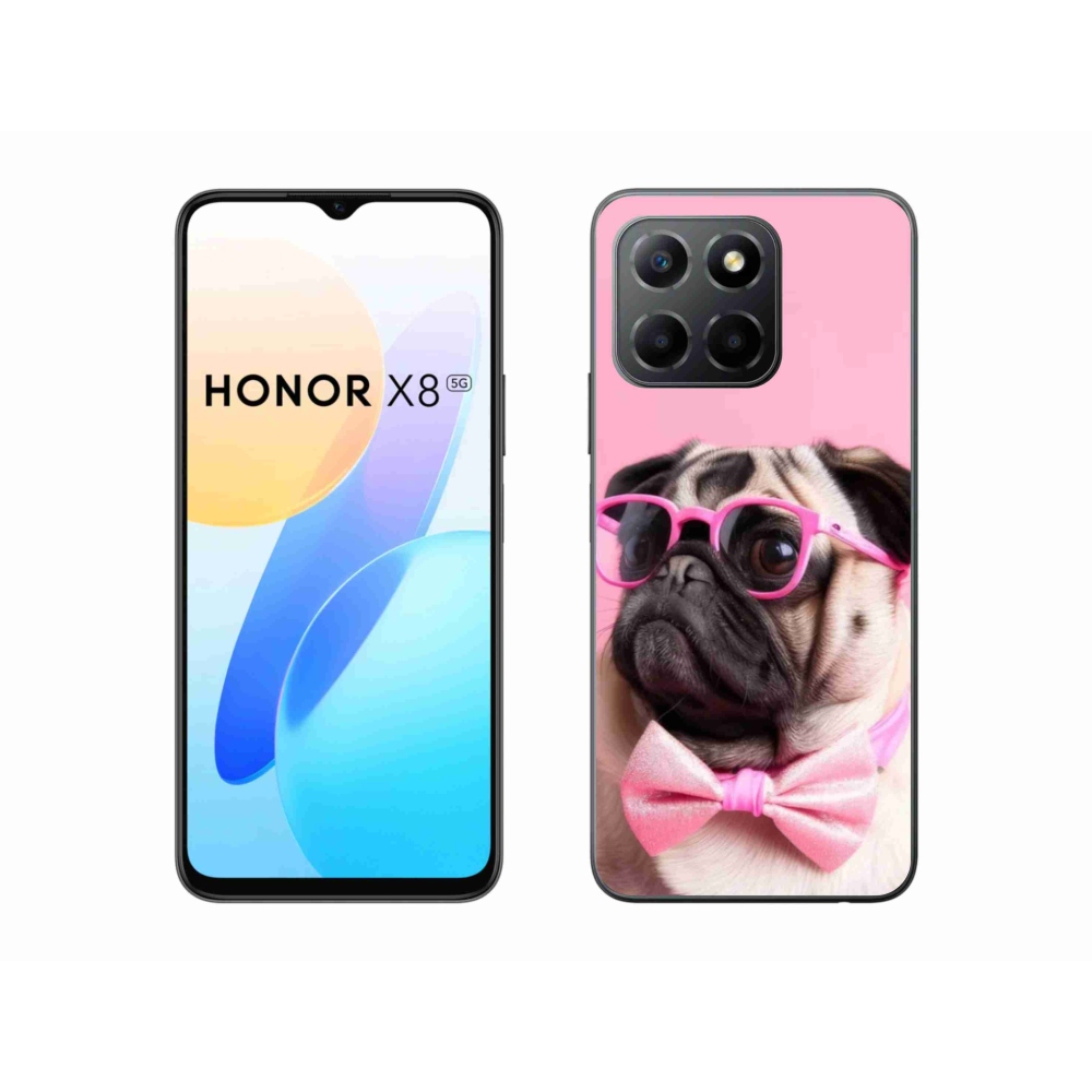Gélový kryt mmCase na Honor X8 5G/Honor 70 Lite 5G - štýlový mops