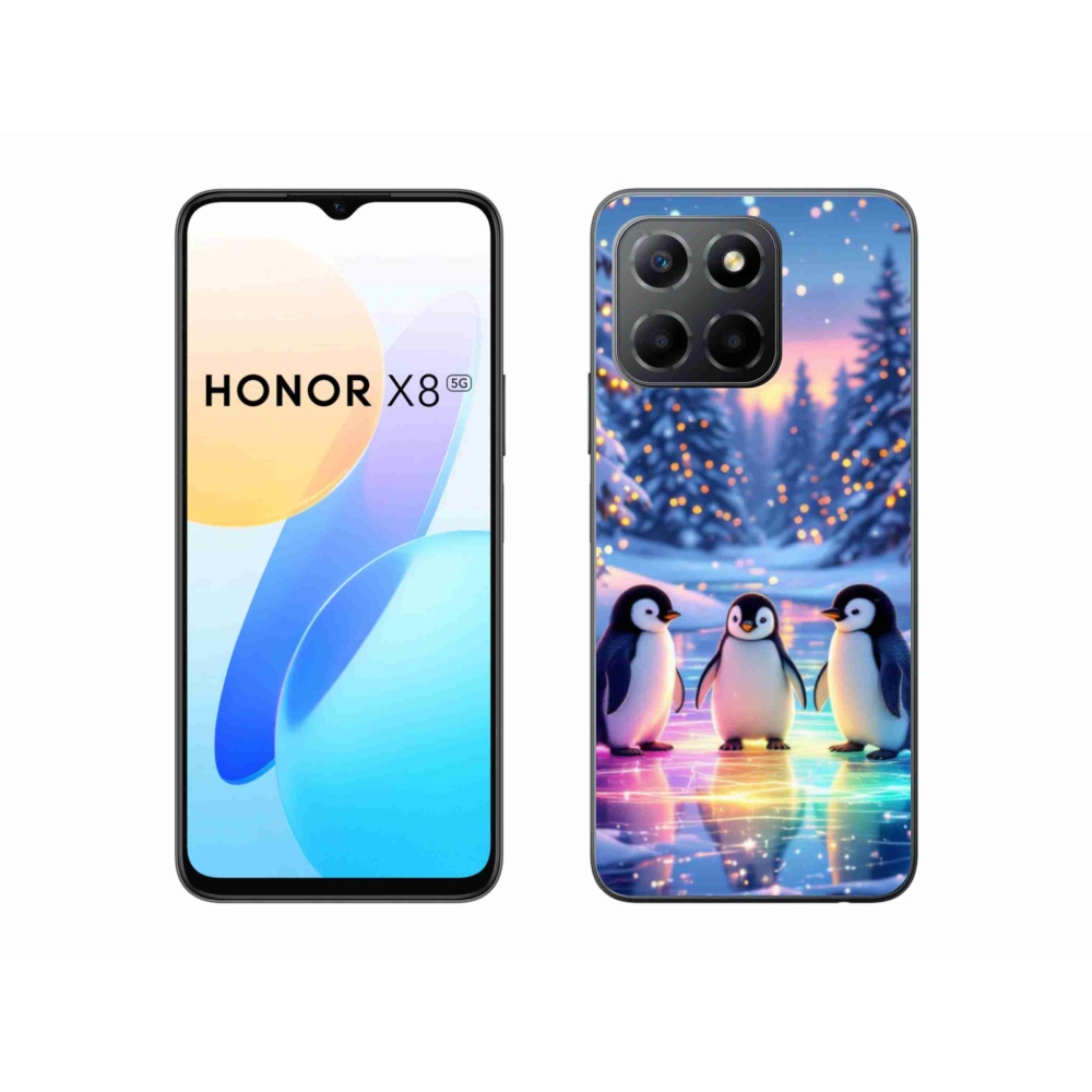 Gélový kryt mmCase na Honor X8 5G/Honor 70 Lite 5G - tučniaky